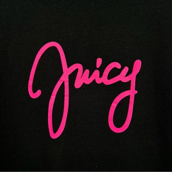 Juicy Couture Sport Black Crewneck Pullover Long Sleeve Thumb-Hole Sweatshirt L - Picture 4 of 12